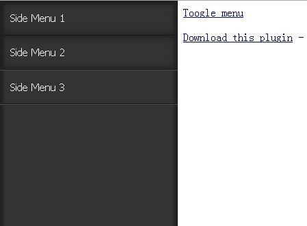 jQuery Plugin For Responsive Side Menu - sidr