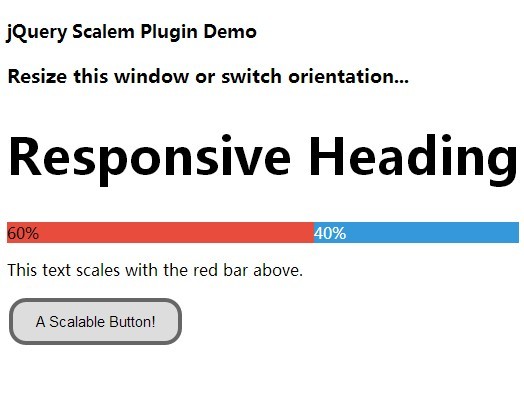 jQuery Plugin For Responsive Text with Custom Scale Ratio - Scalem | Free  jQuery Plugins