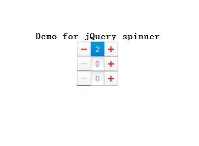 jQuery Plugin For Selecting Numbers By Typing Or Clicking - spinner