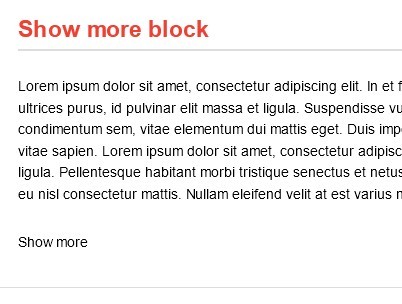jQuery Plugin For Showing More Content - Show More