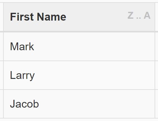 Bootstrap sortable table deals