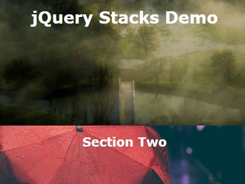 jQuery Plugin For Stacked Page Scrolling Effect - jQuery Stacks
