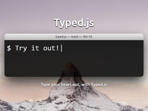 Terminal Text Typing Effect In JavaScript - Typed.js