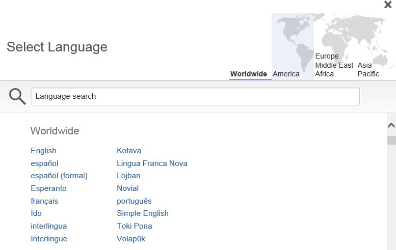 Dictionary Kotava - Portuguese - on International Language website