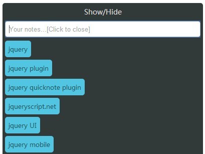 jQuery Plugin To Add Quick Notes On Your Web Page - QuickNote