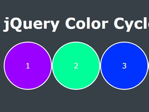 jQuery Plugin To Animate Background Colors - Color Cycle