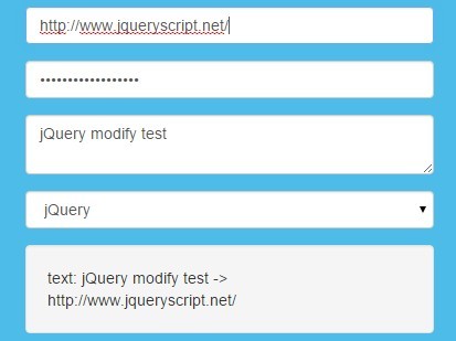 jQuery Plugin To Call A Function On Change In Form Elements - Modify