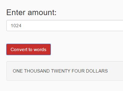 jQuery Plugin To Convert Numbers Into Words - num2words