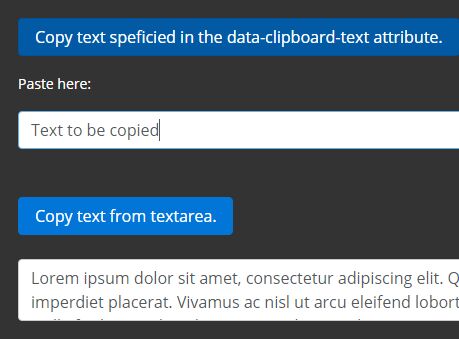 jQuery Plugin To Copy Any Text Into Your Clipboard - Copy to Clipboard