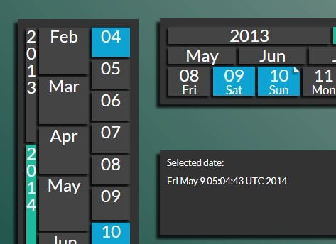 jQuery Plugin To Create A Modern Calendar - Sharp Calendar