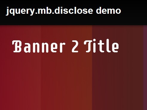 jQuery Plugin To Create Amazing Presentations - mb.disclose