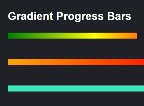 jQuery Plugin To Create Animated Gradient Progress Bars