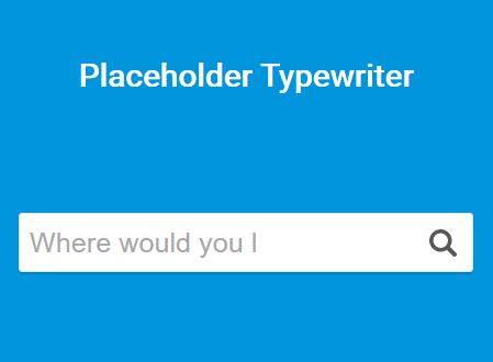 jQuery Plugin To Create Animated Placeholders - placeholderTypewriter