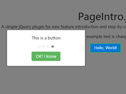 jQuery Plugin To Create Guided Website Feature Tours PageIntro js - Download jQuery Plugin To Create Guided Website Feature Tours - PageIntro.js