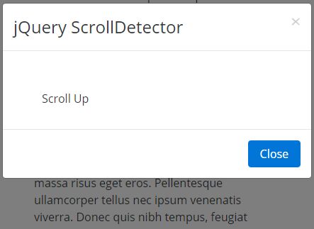 jQuery Plugin To Determine Scroll Down/Up Events - ScrollDetector