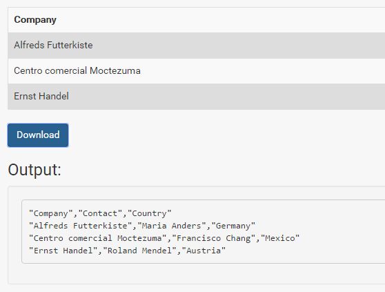 jQuery Plugin To Export Table Data To CSV File - table2csv