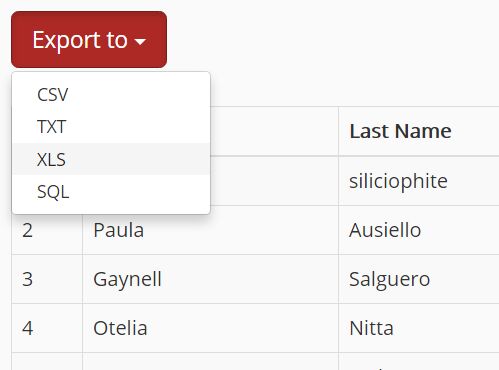 jQuery Plugin To Export Table To Other Document Types - tableExport