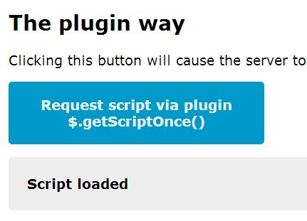jQuery Plugin To Prevents A Script From Being Loaded More Than Once