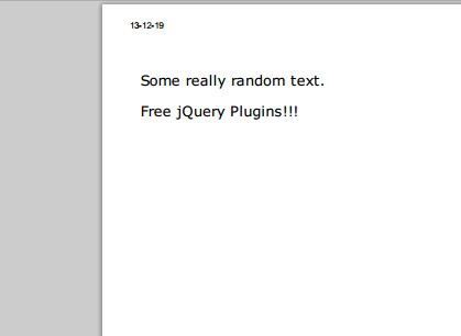 jQuery Plugin To Print Any Part Of Your Page - Print
