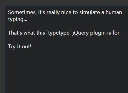 jQuery Plugin To Simulate Human Typing - typetype