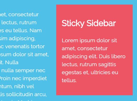 jQuery Plugin To Stick An Element Within A Specified Container - Sticky-Element