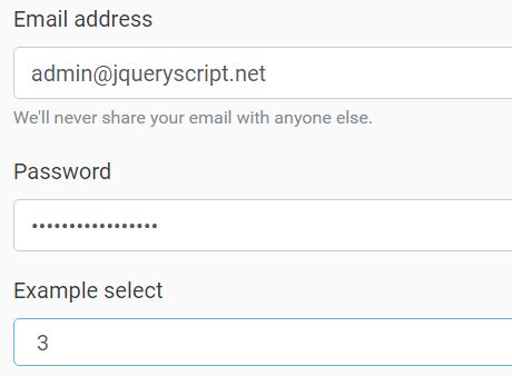 jQuery Plugin To Store Form Fields In Session Storage - form-saver
