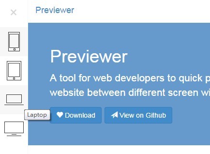 jQuery Plugin To Test Website On Different Screen Resolutions - Previewer