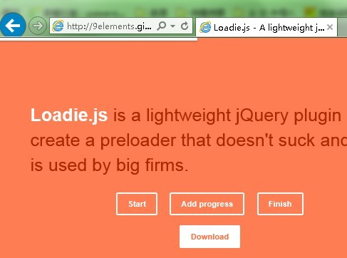 jQuery Slim Pre-Loading Bar Plugin - Loadie.js