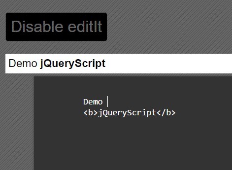 jQuery WYSIWYG Editor For Inline Web Content - mb.editIt