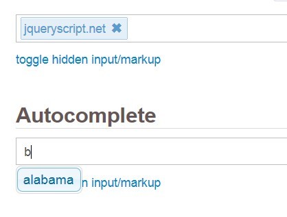 jQuery and jQuery UI Based Input Element Enhancement - Input-O-Saurus Text