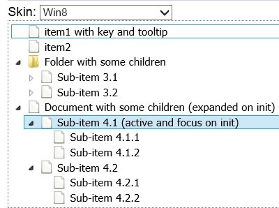 jQuery and jQuery UI Dynamic Tree View Plugin - Fancytree