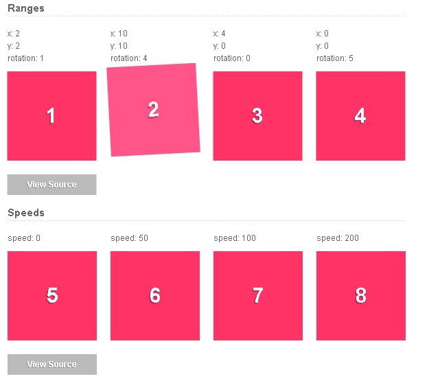 jRumble - HTML Element Shaking Plugin