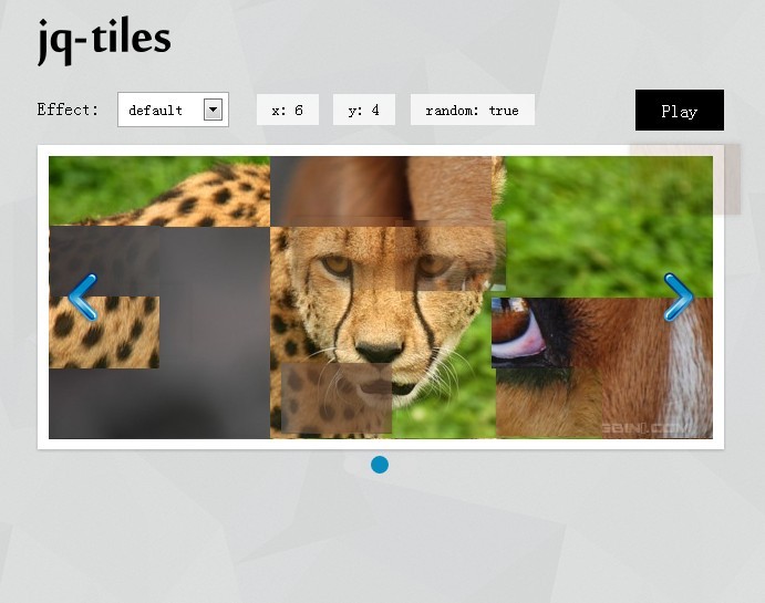 jq-tiles Slideshow With Cool Transition Effects