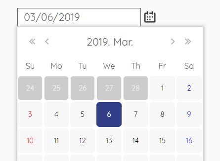 Customizable Date Picker In jQuery - kronos