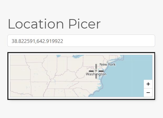 Easy Leaflet Location Picker In jQuery