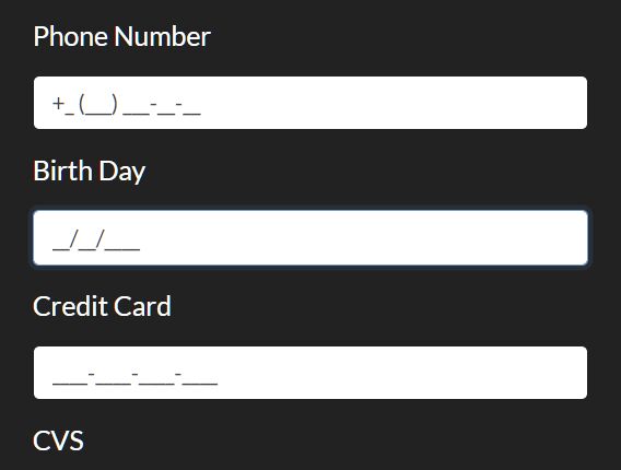 Mask Numeric Values In Input Fields - jQuery NumberMask