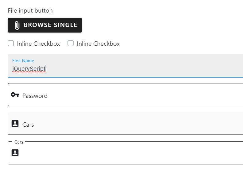 Material Design UI Component Library Based On Bootstrap 5/4