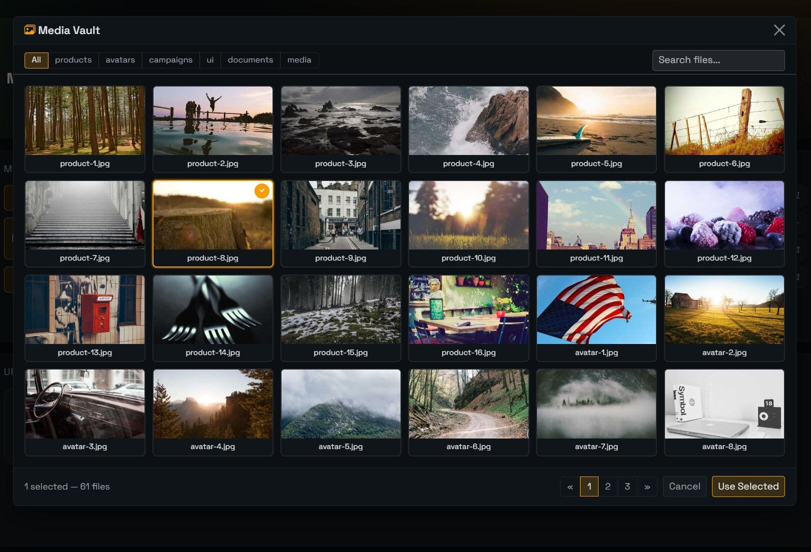 Media Browser Modal for File Uploaders - jQuery Media