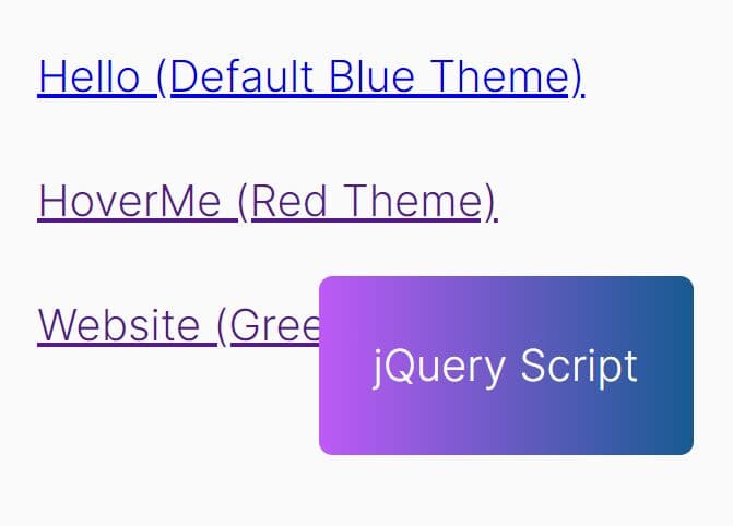 Minimal Themeable Tooltip Plugin - jQuery jph-tooltip.js
