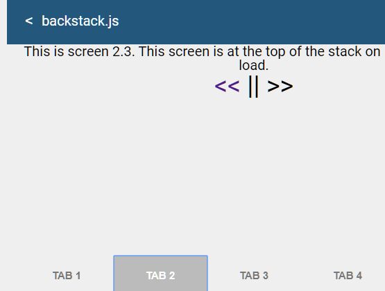 Mobile App Style Bottom Navigation Plugin - jQuery Backstack.js