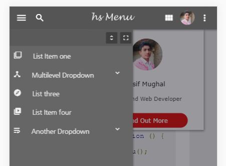 Mobile-first Mega Menu Plugin With jQuery - hs Mega Menu