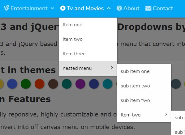 Mobile-friendly Multi-level Dropdown Navigation Plugin With jQuery