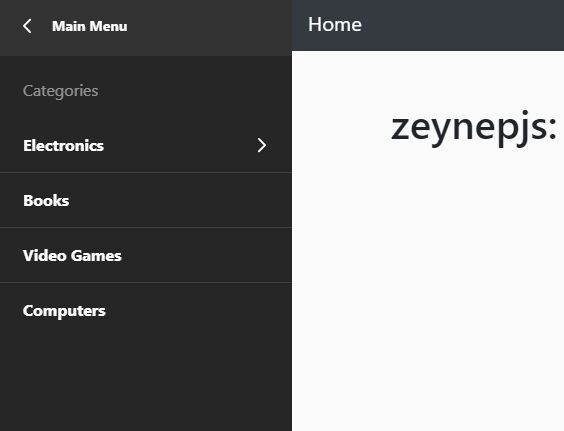 mobile side navigation zeynepjs - Free Download Mobile-first Multi-level Side Navigation - jQuery zeynepjs