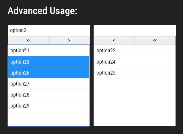 Convert Multi Select Into Dual List Box - jQuery Dualselect