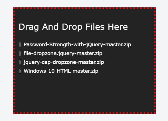 Drag And Drop Multi-file Upload Plugin - jQuery file-<font color='red'><font color='red'>dropzone</font></font>