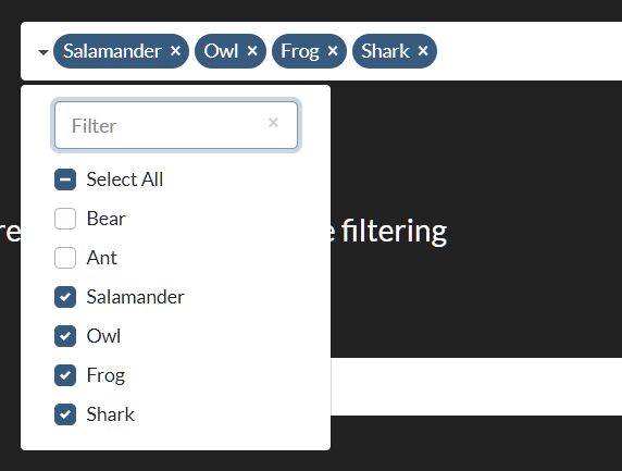 Multiple Select With Filter And Checkboxes Using jQuery