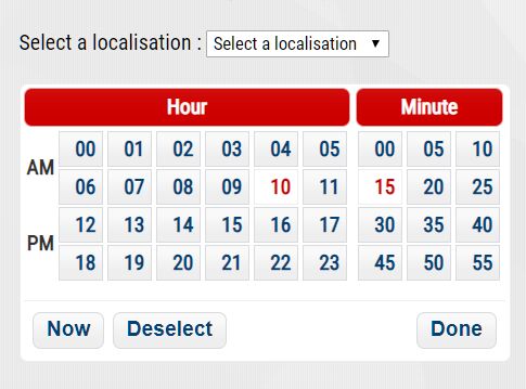 Het apparaat Niet ingewikkeld Gedragen Customizable Multilingual Time Picker For jQuery UI | Free jQuery Plugins