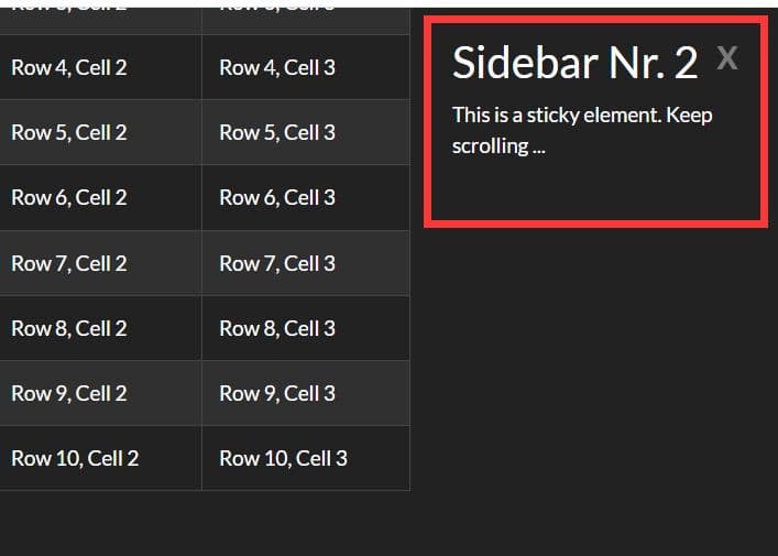Make Multiple Elements Stick With jQuery Stickr.js Plugin