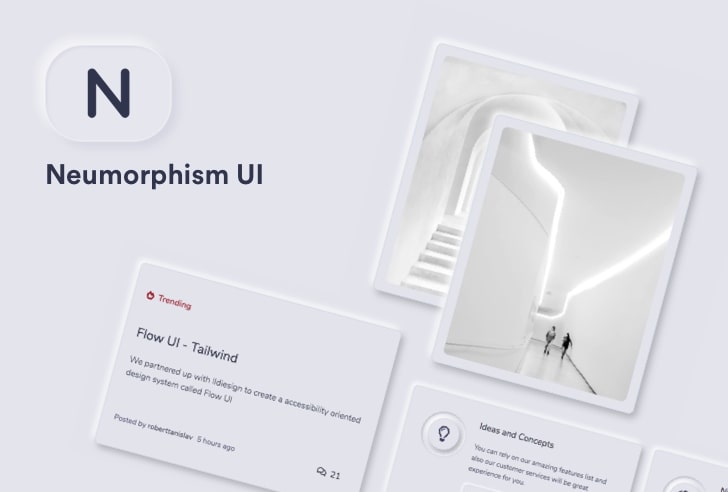 Neumorphism UI Framework Based On Bootstrap 4