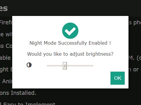 Configurable Night Mode For Webpage - jQuery night.mode.js